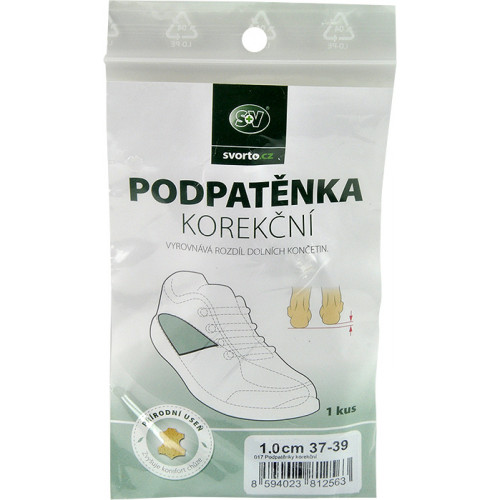 Korekční podpatěnka Svorto 017,1 cm