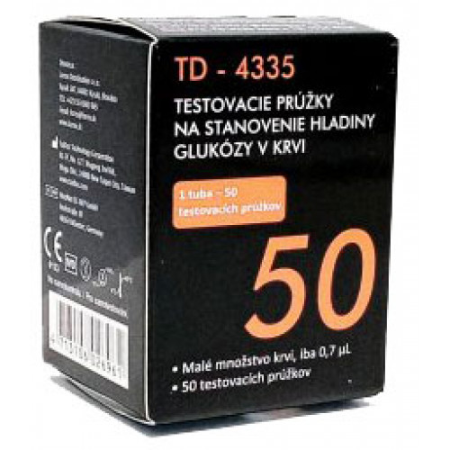 Testovacie prúžky do glukomera TD-4335 1x50 ks