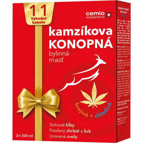 Cemio Kamzíková konopná masť 1+1 Vianoce 2023
