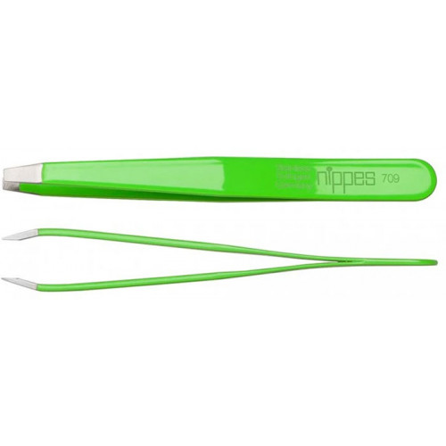 NIPPES SOLINGEN Pinzeta zelená zalomená 9,5cm