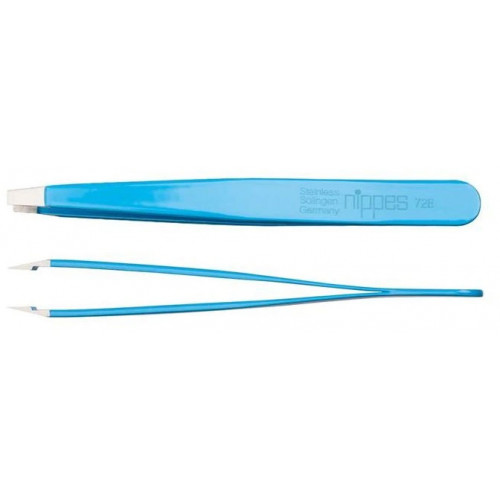 NIPPES SOLINGEN Pinzeta modrá rovná 9,5cm
