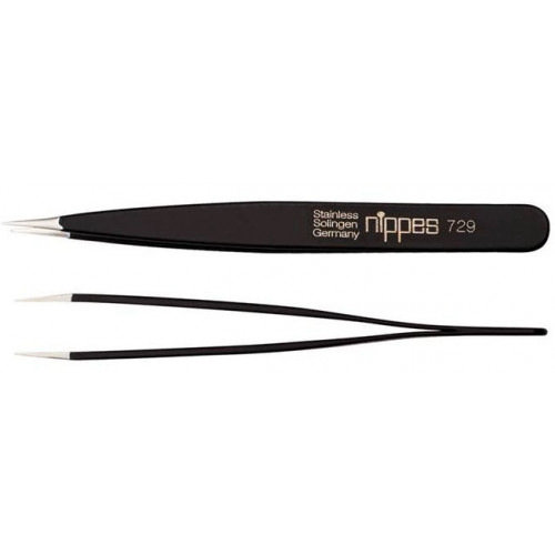 NIPPES SOLINGEN Pinzeta špicatá čierna 9,5cm
