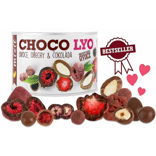 MIXIT Chrumkavé ovocie a orechy v čokoláde 180g