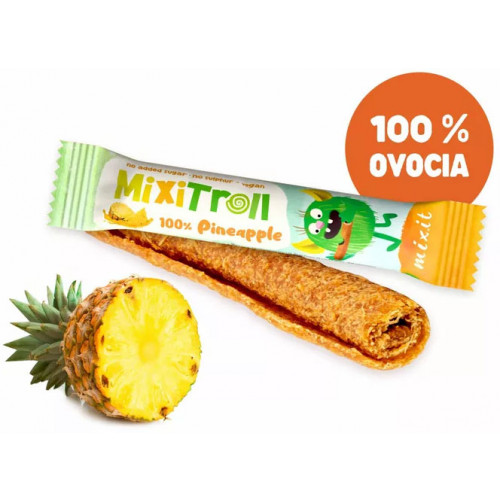 MixiTroll ovocná rolka 100% Ananás 20g