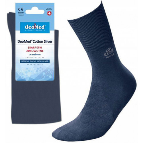Zdravotné ponožky Deomed Cotton Silver