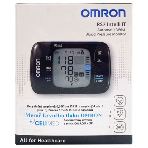 Zápästný tlakomer OMRON RS7 Intelli IT