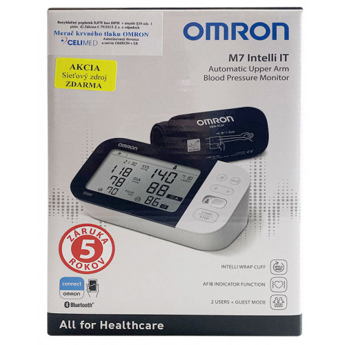 Digitálny tlakomer OMRON M7 Intelli IT s AFIB