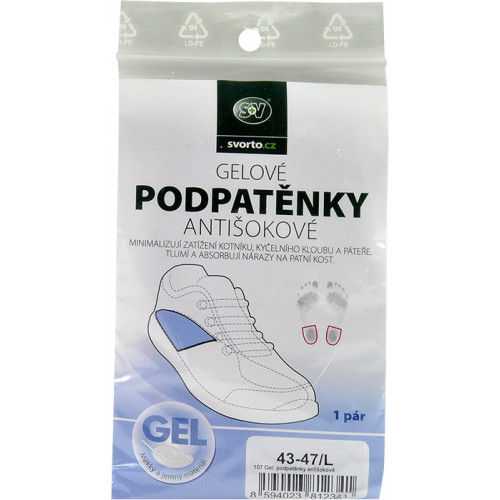 Gelová antišoková podpatěnka Svorto 107