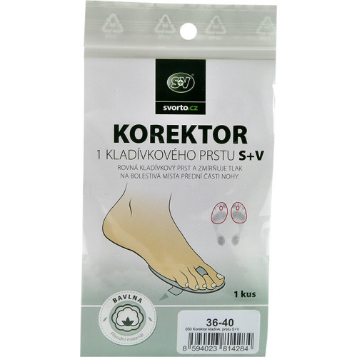 Korektor kladívkového prstu Svorto 050