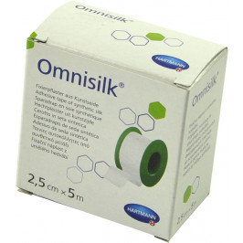 Omnisilk náplast z bílého hedvábí na cívce