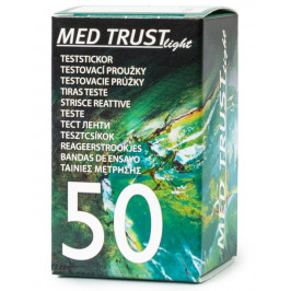 Testovacie prúžky do glukomera MED TRUST Light 1x50 ks