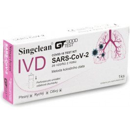 SINGCLEAN COVID-19 Test Kit antigénový výterový nazálny test 1ks