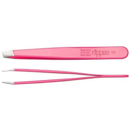 NIPPES SOLINGEN Pinzeta ružová zalomená 9,5cm