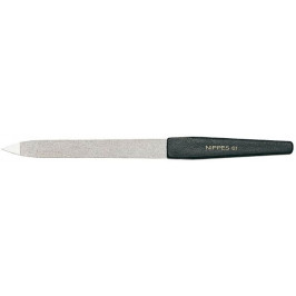 NIPPES SOLINGEN Pilník zafírový špicatý čierny chrómovaný 16cm